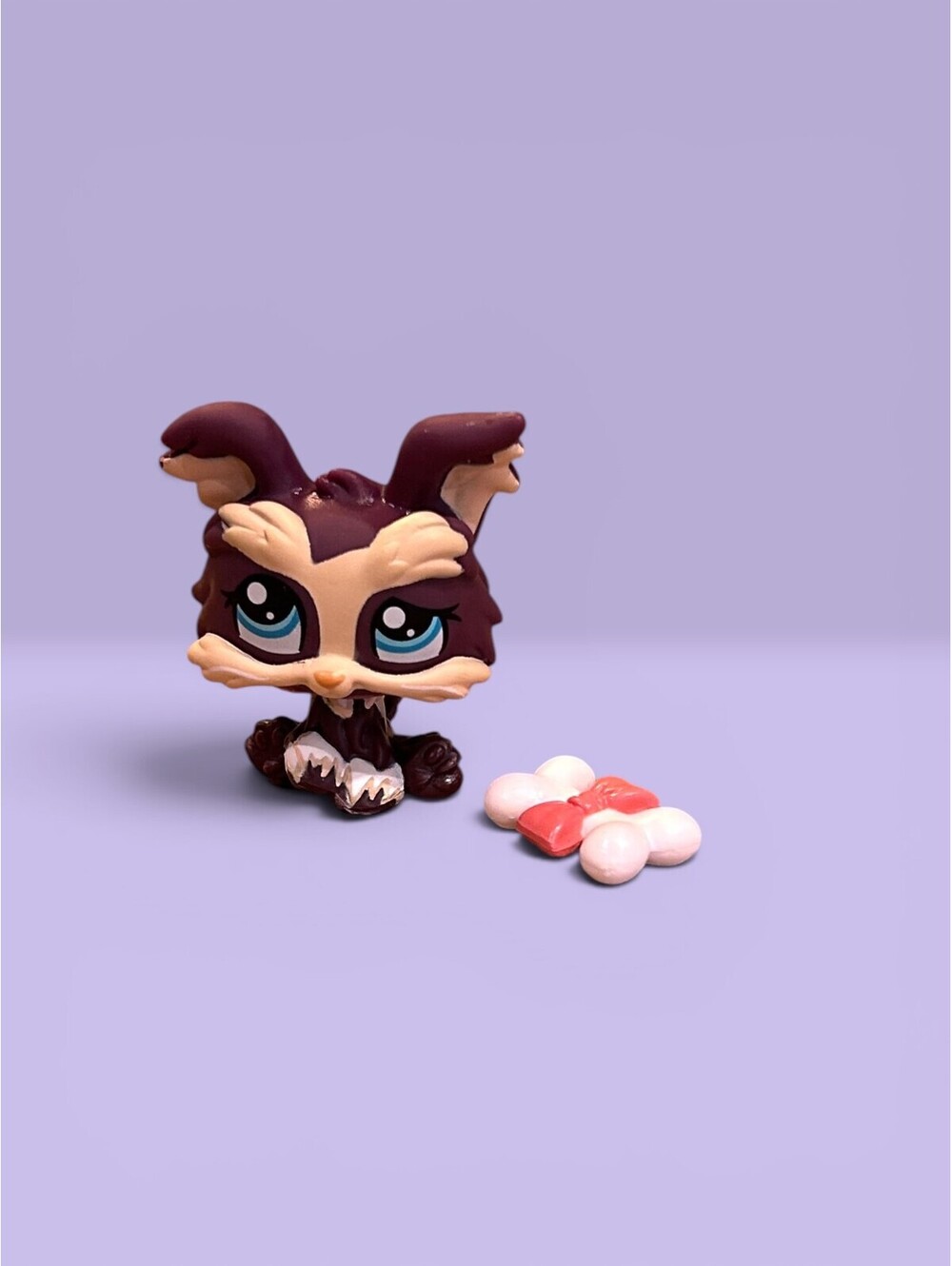 Littlest Pet Shop LPS Yorkie #1473 with Bone Accessory